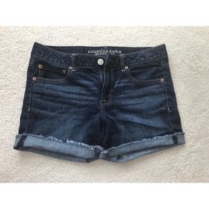 American Eagle Dark Blue Jean Shorts